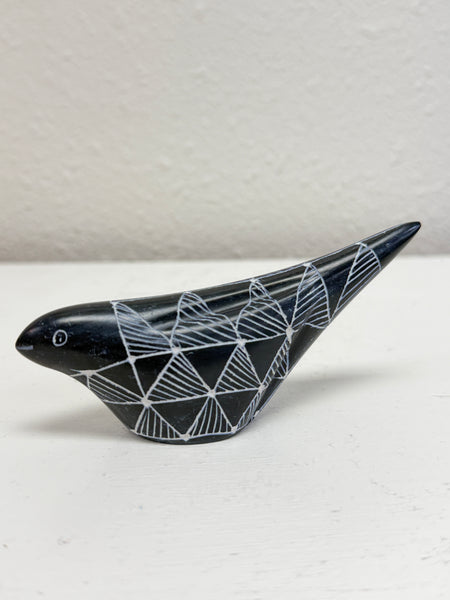 Hand Carved Soapstone Bird... Paperweight / Hand-Carved Miniature Figurine / Sculpture