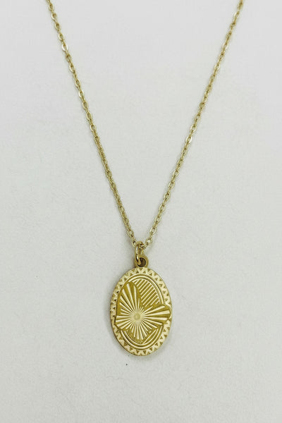 Small Edge Butterfly Gold Charm Necklace