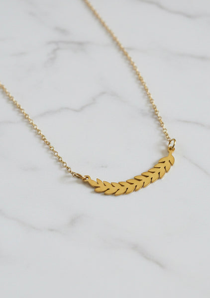 Gold Leaves Charm Necklace