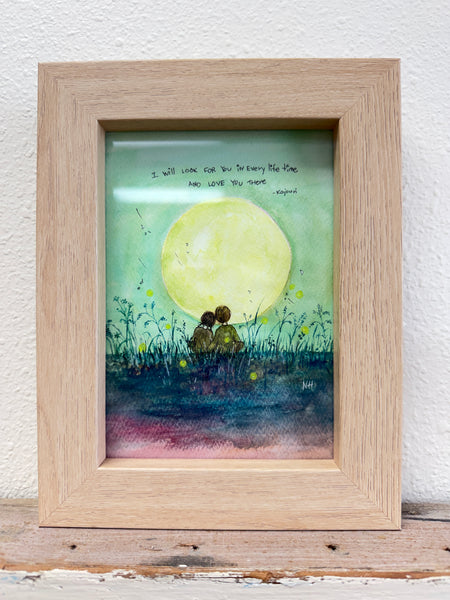 "Love You Always" Original Watercolor Art By Nina Hand