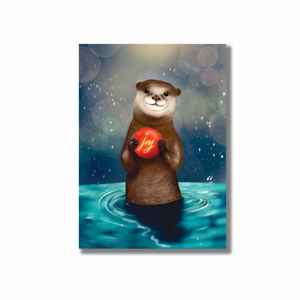 Joy Like No Otter Holiday Greeting Card