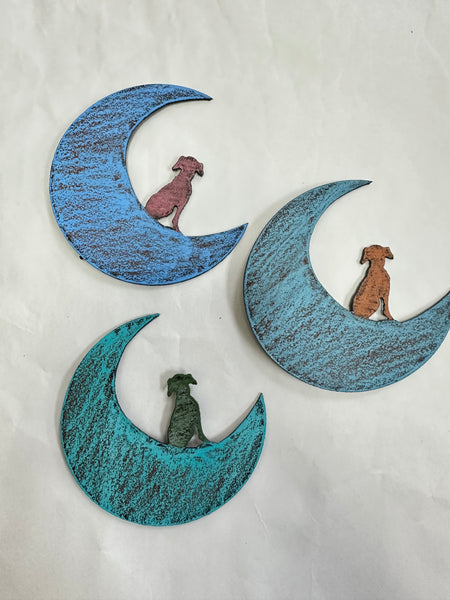 Dog on the Moon Magnet