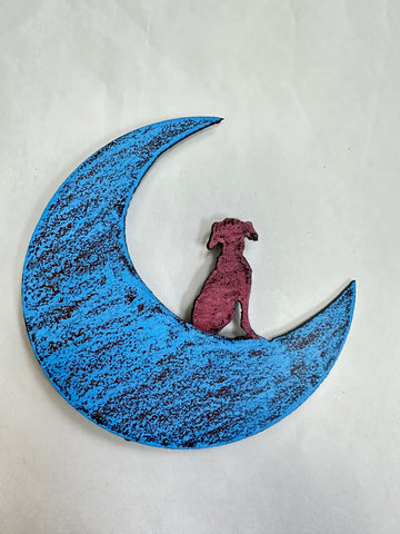 Dog on the Moon Magnet
