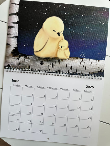 MomentsHaveYou 2026 Whimsical Wall Calendar