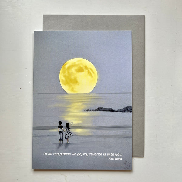 Fly Me To The Moon Greeting Card