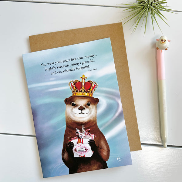 Otter Birthday: Humor Birthday Greeting Card