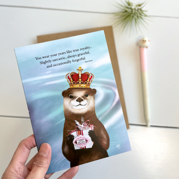 Otter Birthday: Humor Birthday Greeting Card