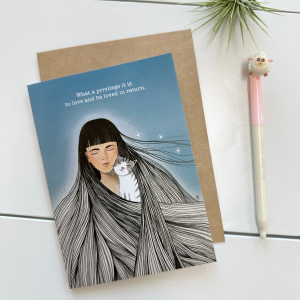 You're Purrfect: Greeting Card