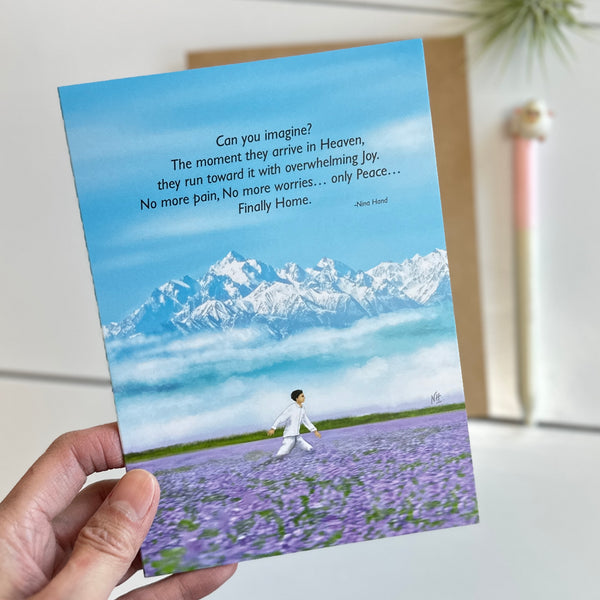 Finally Home: Sympathy Greeting Card