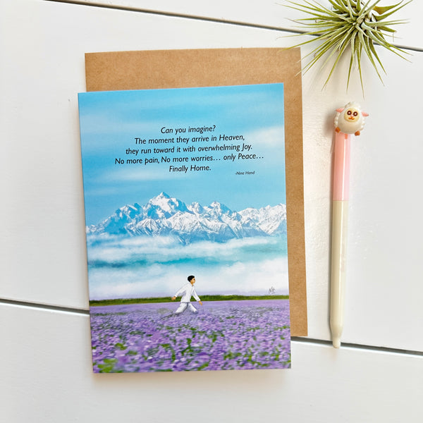 Finally Home: Sympathy Greeting Card