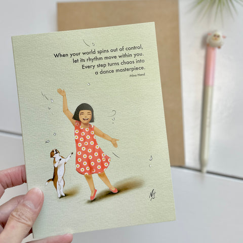 Dance Masterpiece- Illustrated Encouragement Greeting Card