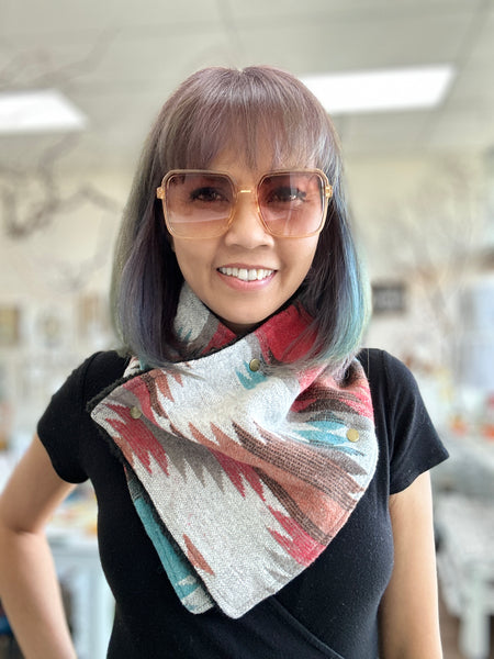 The Traveller Button Snap Wrap Scarf