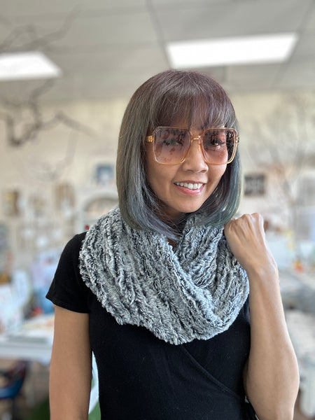 Sylvia Scarf : Super Soft Luxury Vegan Fur Neck Warmer