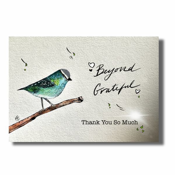 Grateful Bird Thank You Greeting Card