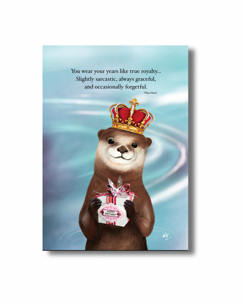 Otter Birthday: Humor Birthday Greeting Card