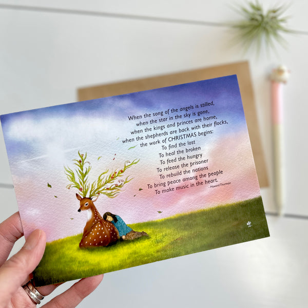 The Work Of Christmas: Holiday Illustration Greeting Card