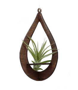 Handmade Large Teardrop Cut Air Plant Holder