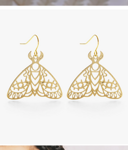 Emperor Moth Earrings
