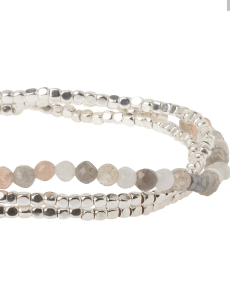 Delicate Stone Bracelet/Necklace : Moonstone - Stone of Balance