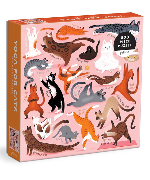 Yoga for Cats 500 Piece Puzzle