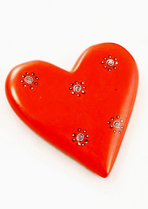 Soapstone Heart Keepsake with Design Handmade in Kenya