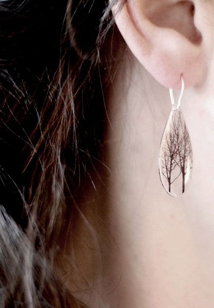 Drip Crow Dangle Earrings