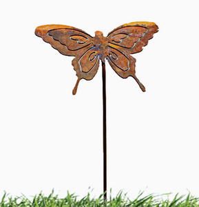 Beautiful Rustic Garden Stake... Butterfly, Dragonfly or Bee.