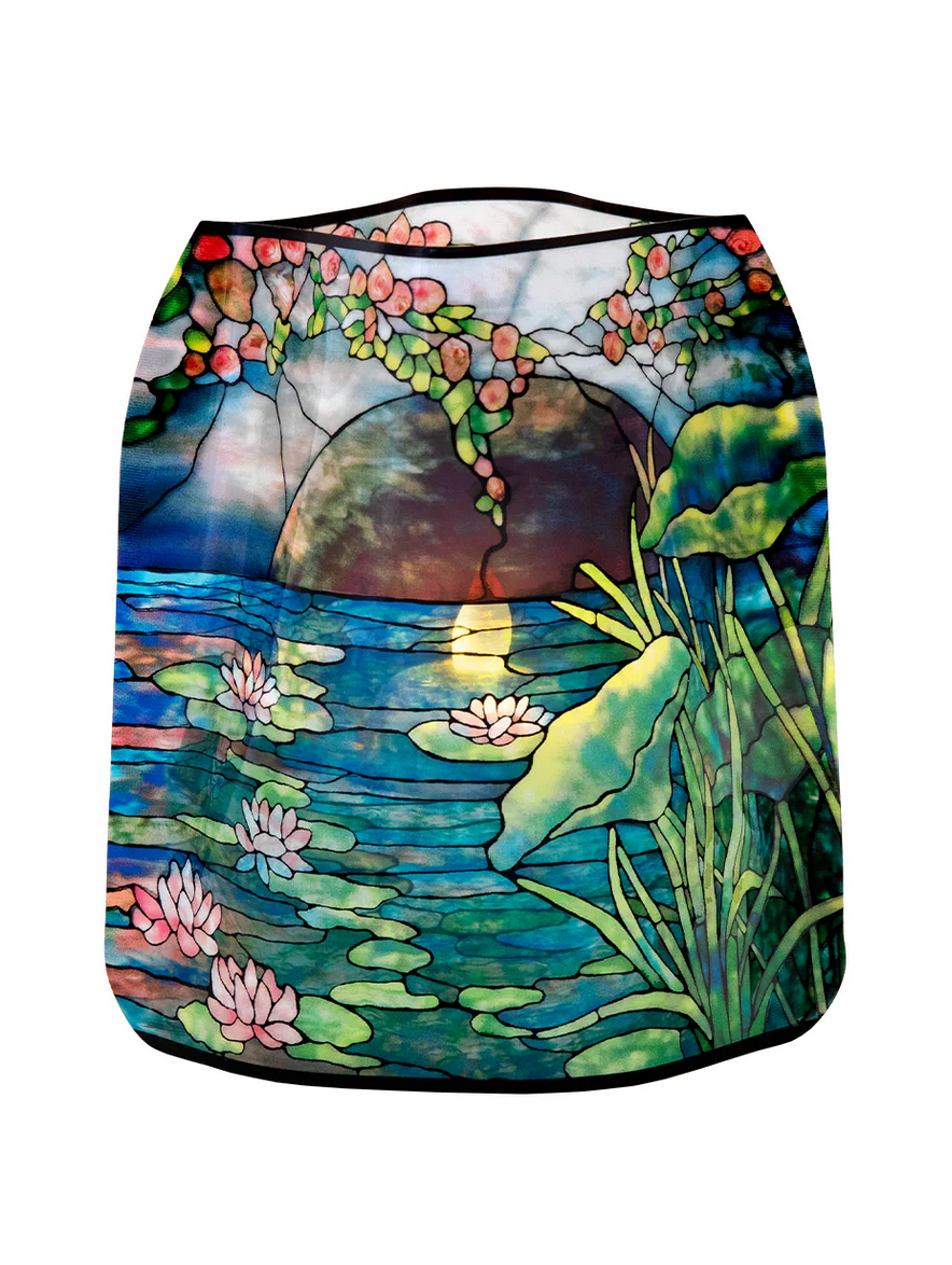 Louis C. Tiffany Mellon House Waterlilies  : Luminary Lantern / Water Actived Candle Holder