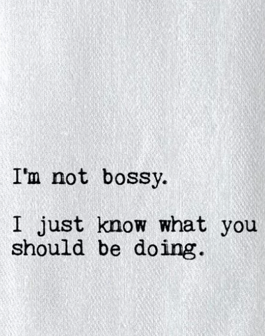 I'm Not Bossy: Dish Towel