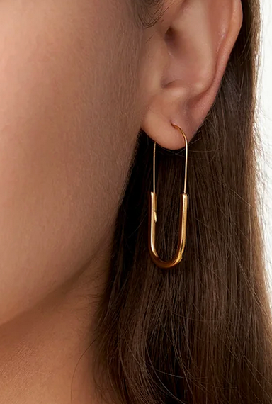 Minimalist Oval Hoops