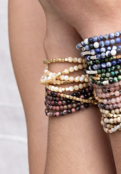 Mother of Pearl Stone Wrap Bracelet/Necklace