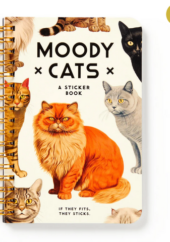 Moody Cats Sticker Book