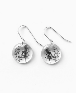 Round Forest Dangle Earrings
