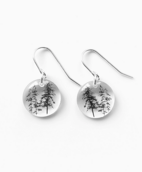 Round Forest Dangle Earrings