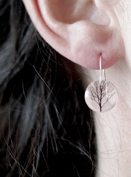 Round Forest Dangle Earrings
