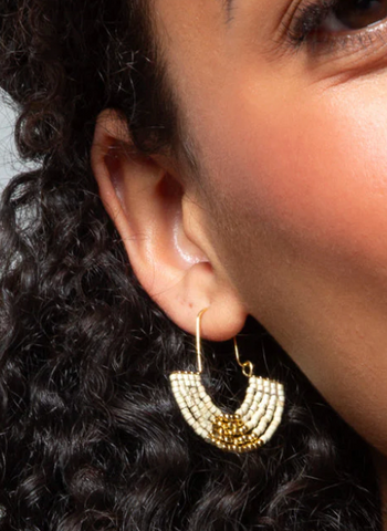 Chromacolor Miyuki U-Hoop Earring