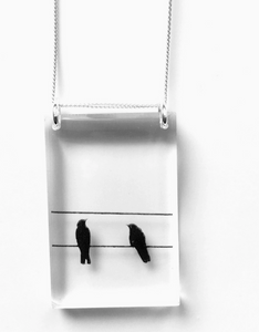 Tall 2 Crows Necklace