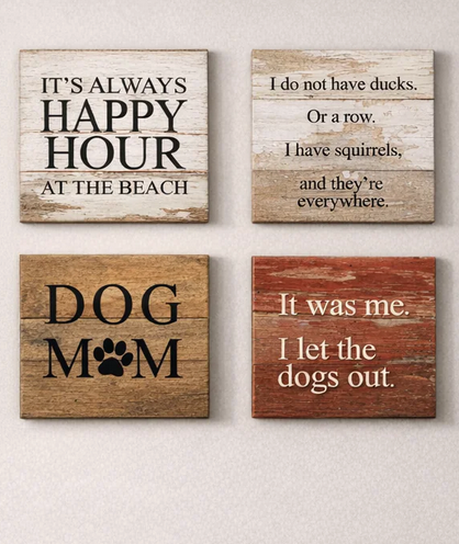 Reclaimed Wood Sign Handmade in USA
