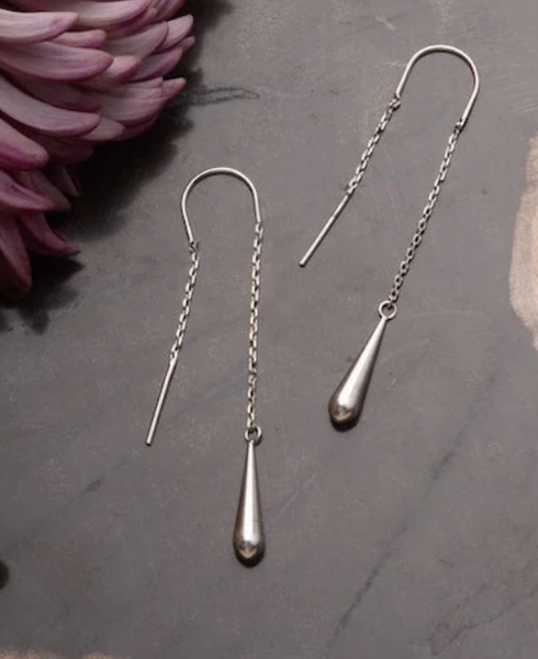 Teardrop Threader Earring