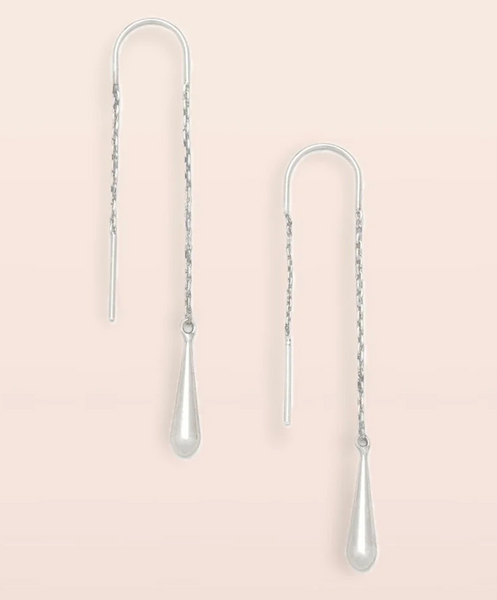 Teardrop Threader Earring