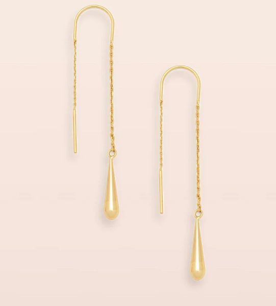 Teardrop Threader Earring