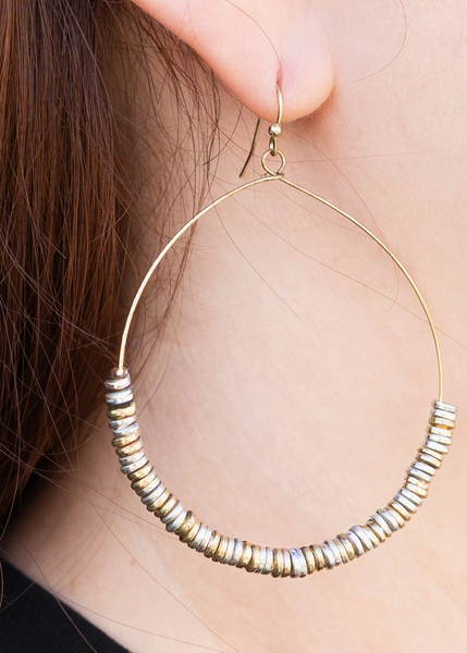 Lustrous Pailette Hoops
