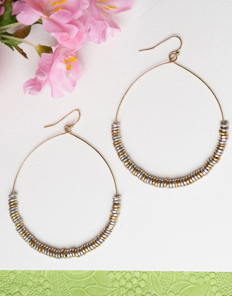 Lustrous Pailette Hoops