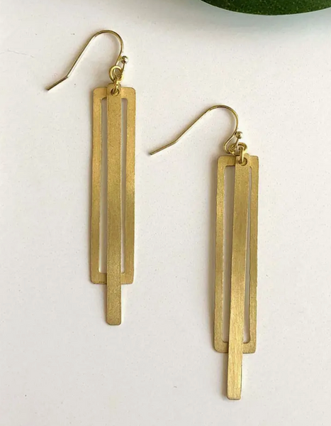 Rectangle Bar Earrings