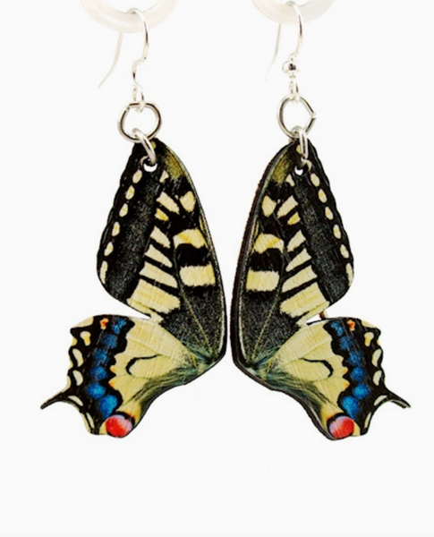 Butterfly Wooden Earrings: Made in CA