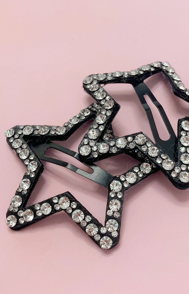 Large Sparkle Star Hair Clip
