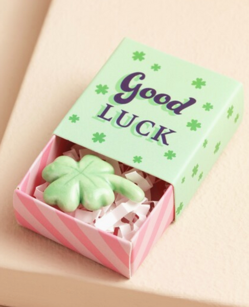 Sweet Ceramic Tokens in Tiny Matchbox with Saying