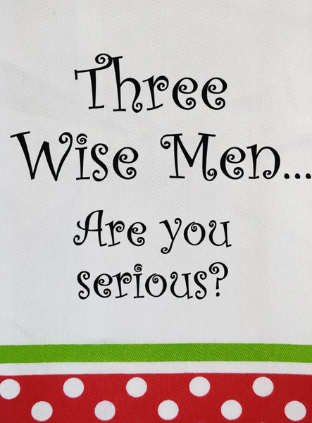 Holiday Funny 100% Cotton Dish Tower