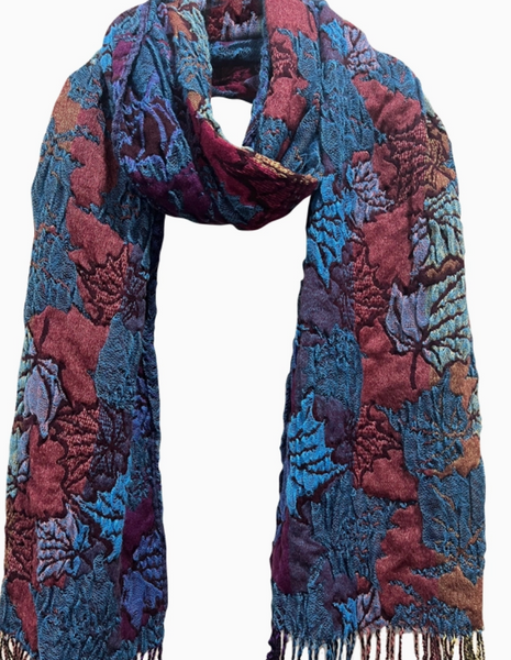 Flora Crinkle 100% Viscose Scarves