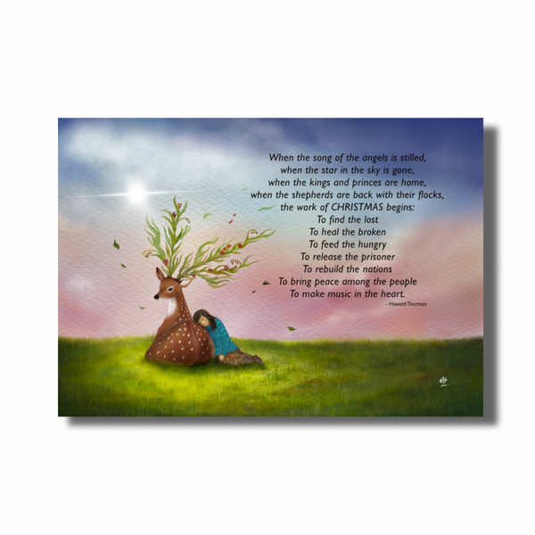 The Work Of Christmas: Holiday Illustration Greeting Card